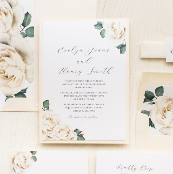 Elegan dan Klasik dengan sentuhan bunga mawar